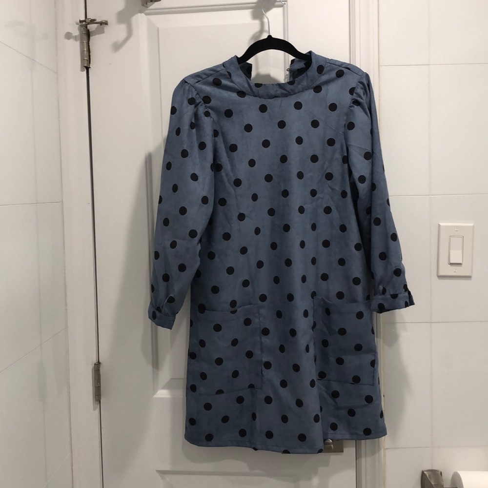 Short polka dot dress brand new size S